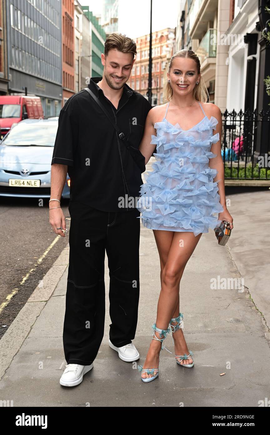 Andrew Le Page and Tasha Ghouri attends The ITV Summer party, The Mandrake Hotel, London, UK. on the 19 July 2023. Credit: See Li/Picture Capital/Alamy Live News Stock Photo