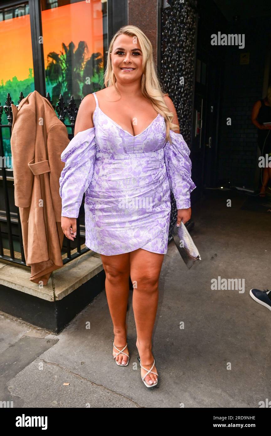 Saffron Lempriere attends The ITV Summer party, The Mandrake Hotel