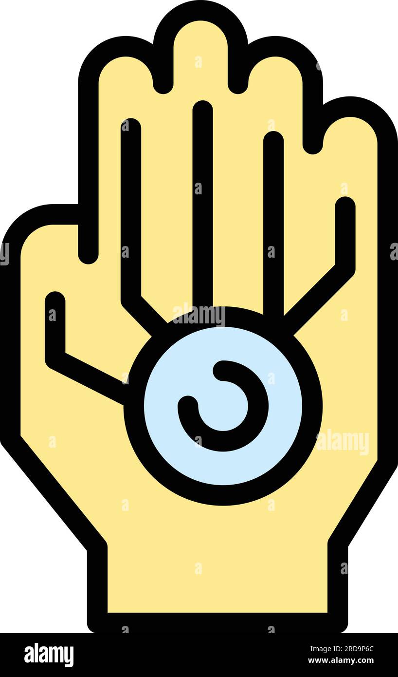 Handprint security access Stock Vector Images - Alamy