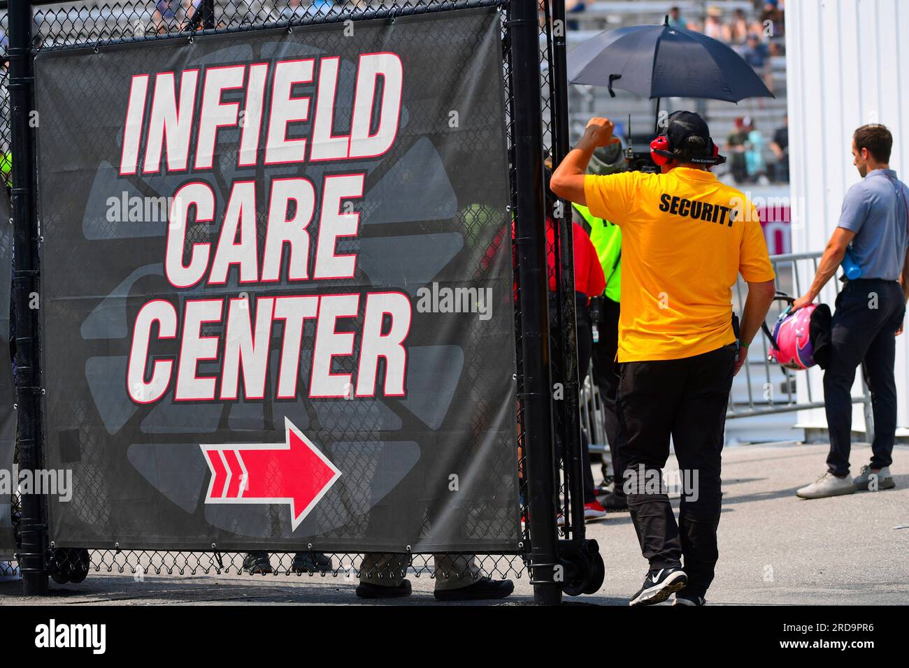 LOUDON, NH - JULY 17: A general view of the outside of the infield care ...