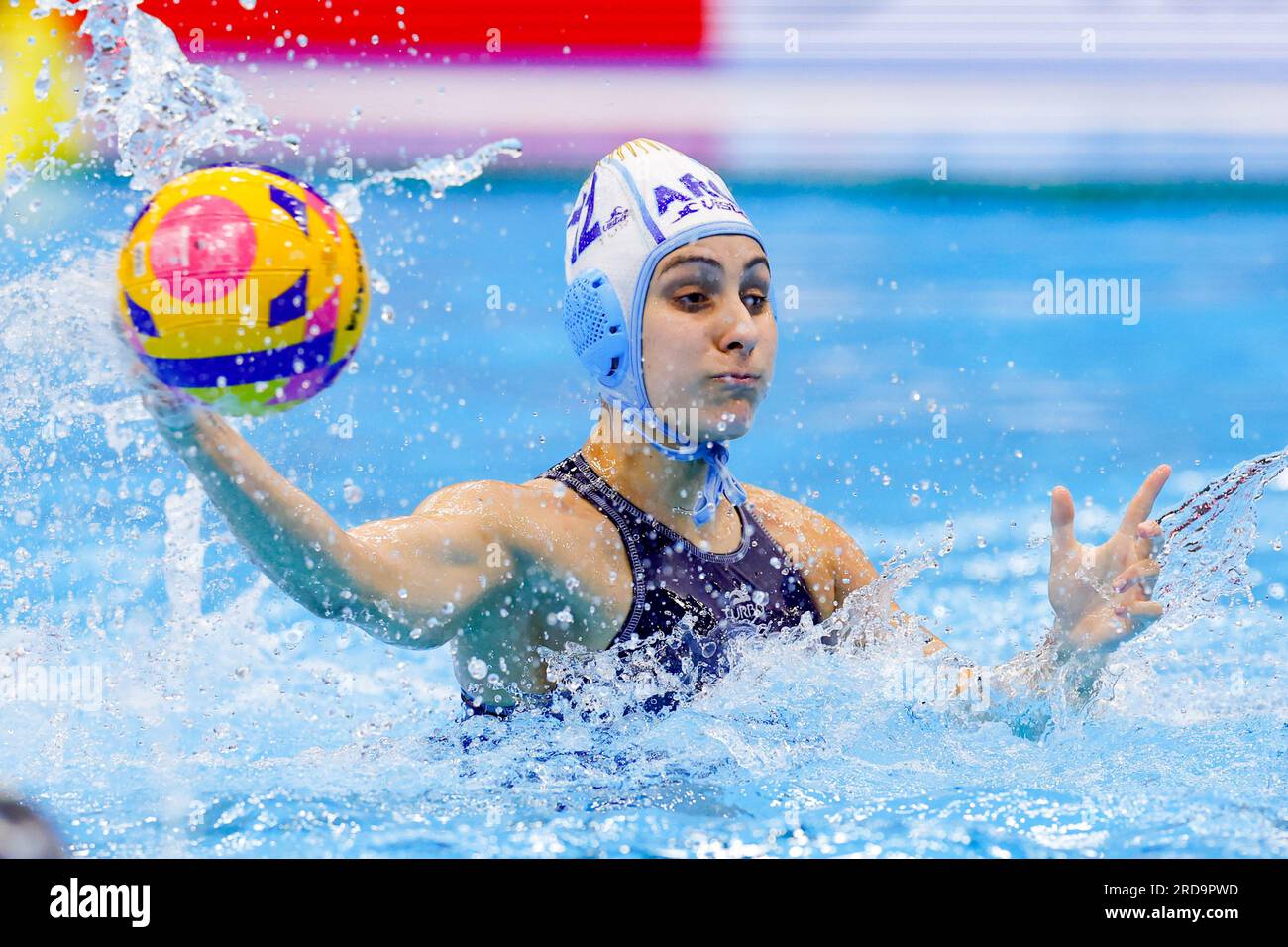 Fukuoka, Japan. 20th July, 2023. FUKUOKA, JAPAN - JULY 20: Maria Sol Canda of Argentina during the World Aquatics Championships 2023 Women's match between Argentina and South Africa on July 20, 2023 in Fukuoka, Japan (Photo by Albert ten Hove/Orange Pictures) Credit: Orange Pics BV/Alamy Live News Stock Photo