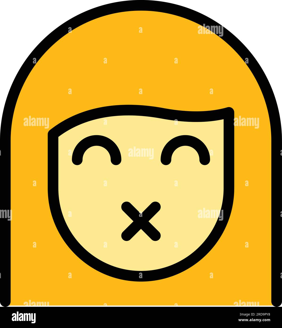 Avoid people icon outline vector. Virus safety. Social spread color ...