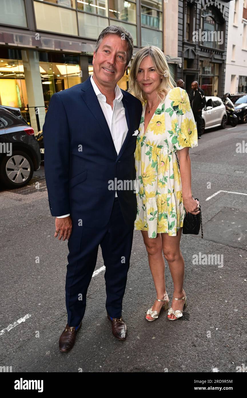 John Torode and Lisa Faulkner attends The ITV Summer party, The Mandrake Hotel, London, UK. on the 19 July 2023. Credit: See Li/Picture Capital/Alamy Live News Stock Photo