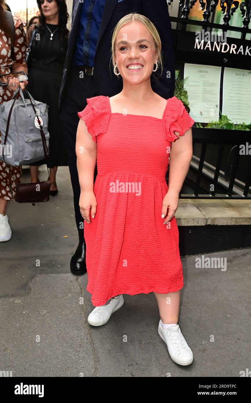 Ellie Simons attends The ITV Summer party, The Mandrake Hotel, London, UK. on the 19 July 2023. Credit: See Li/Picture Capital/Alamy Live News Stock Photo