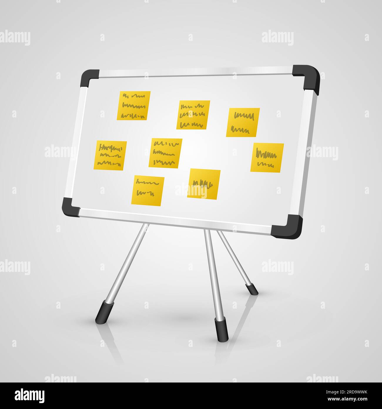 Notice Board art object sign. Vector illustration Stock Vector Image