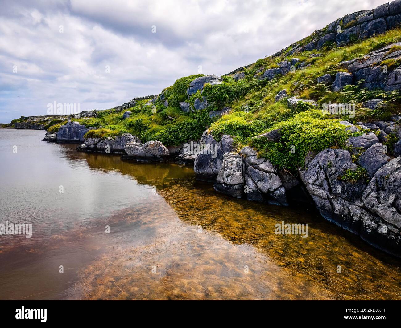 Beautiful Big lake at Inisheer Aran island Ireland tourist attraction nobody Stock Photo Alamy