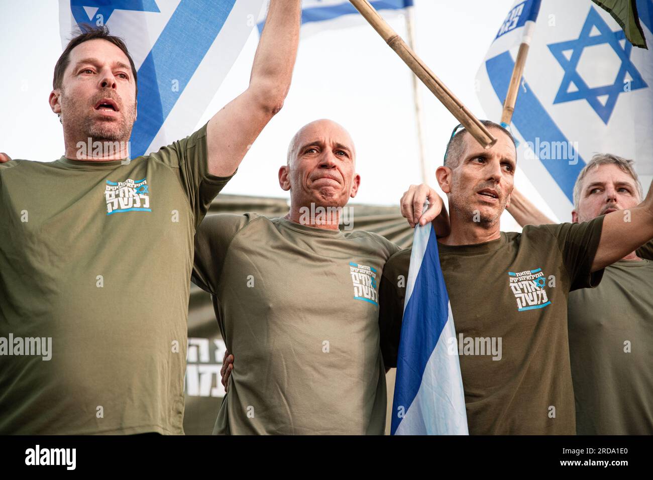 Israel. 19th July, 2023. Israeli Military Reserve Lieutenant Colonel ...