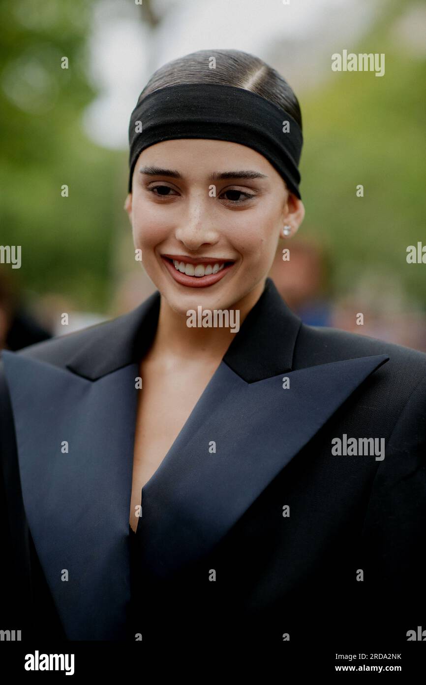 Paris, France. 04th July, 2023. Street style, Livia Nunes Marques