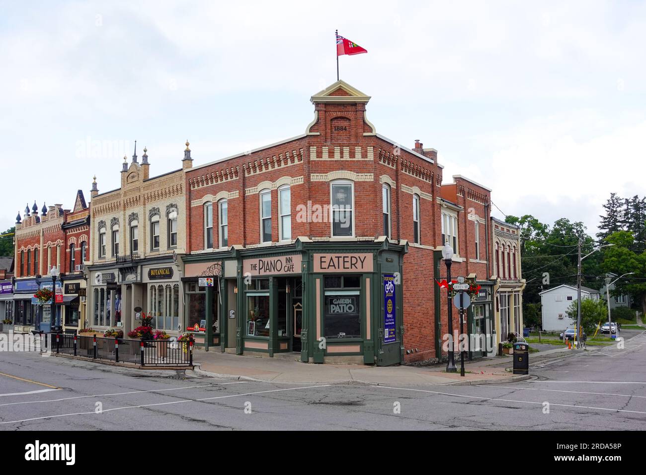 historic buildings in downtown Port Perry, Ontario, Canada Stock Photo