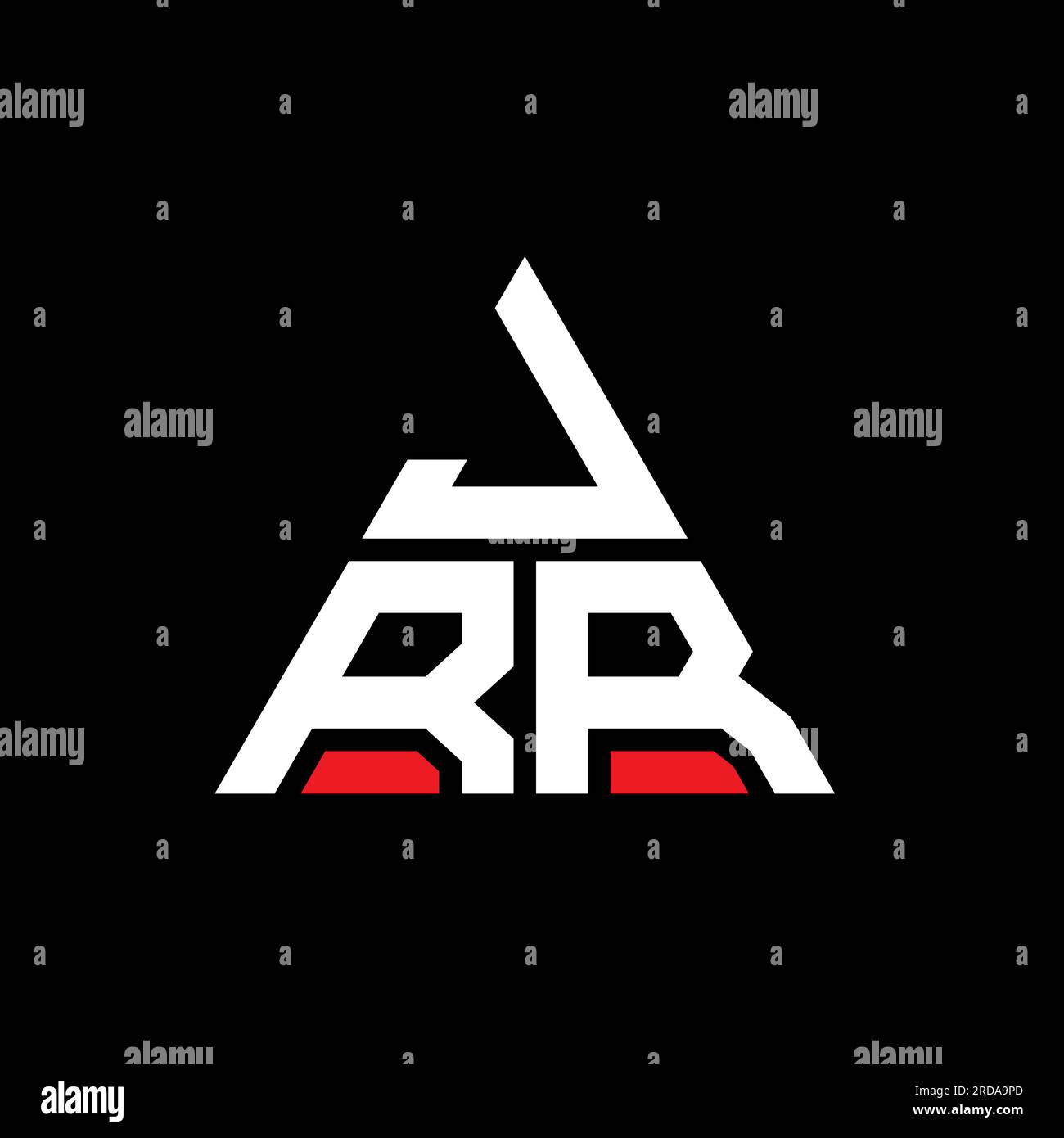 Jrr JRR triangle letter logo design with triangle shape. JRR triangle logo ...