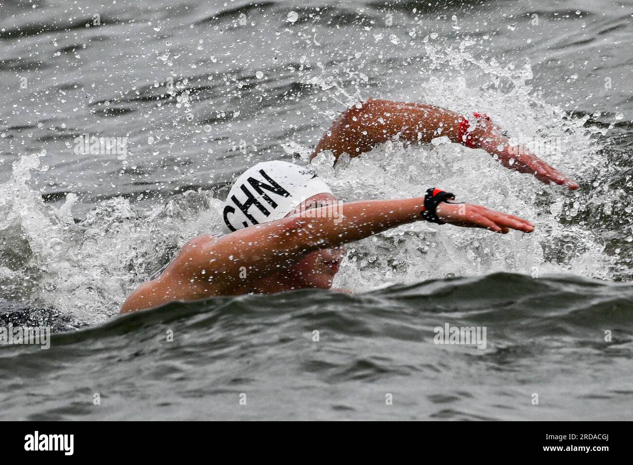Fukuoka, Japan. 20th July, 2023. Wang Kexin (Front) of China and ...