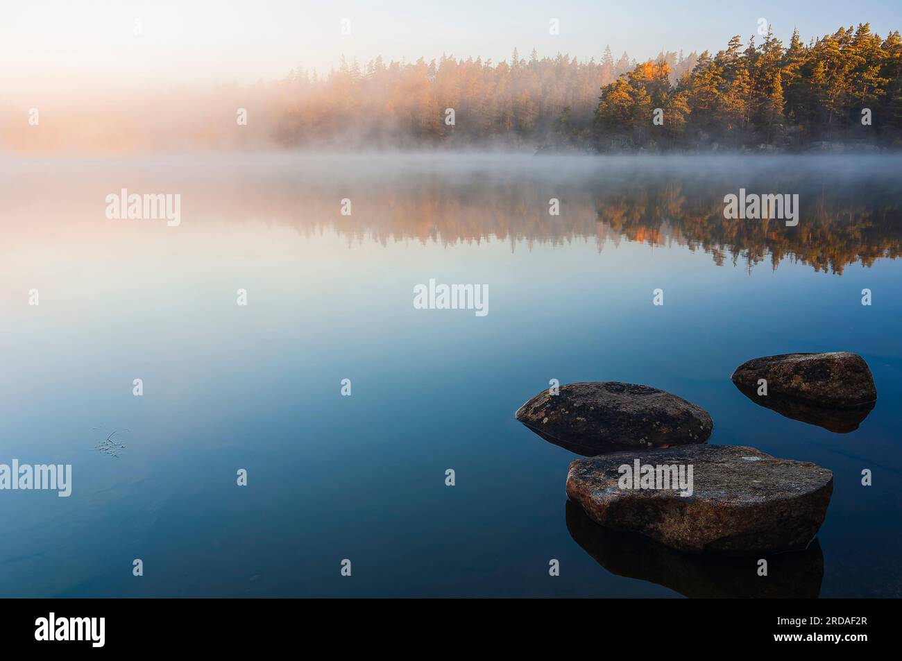 Still lake coastal landscape hi-res stock photography and images - Alamy