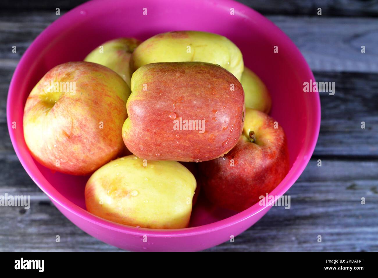Bowl full of Egyptian fresh Apples, An apple is a round, edible fruit