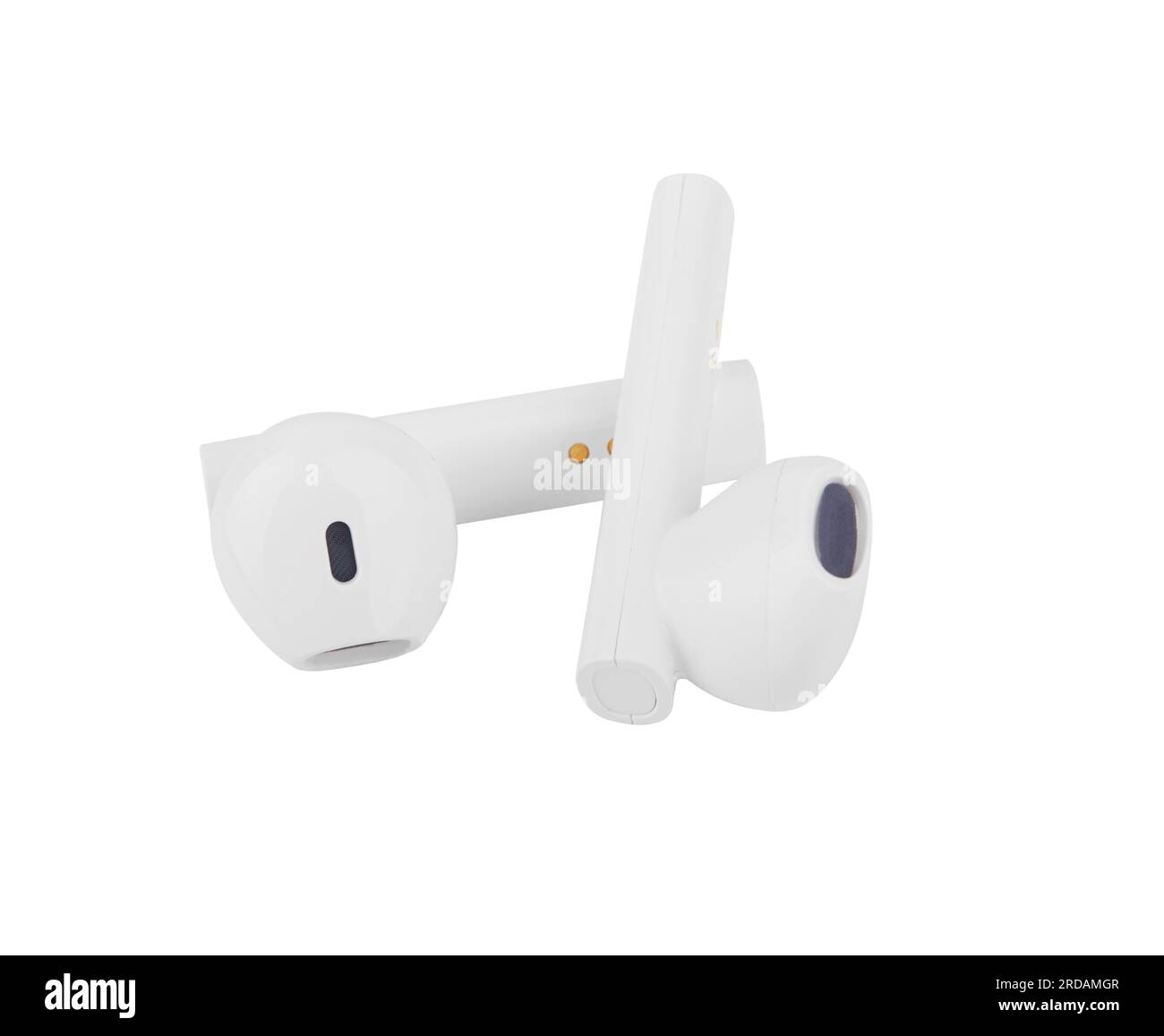 Wireless headphones isolated on a white background Stock Photo - Alamy
