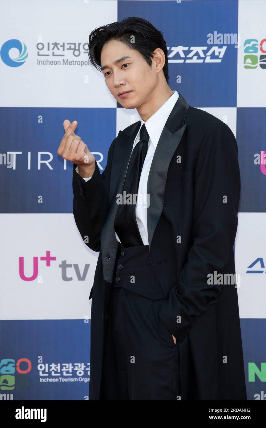 Incheon, South Korea. 19th July, 2023. South Korean actor Park SungHoon, arrived red carpet