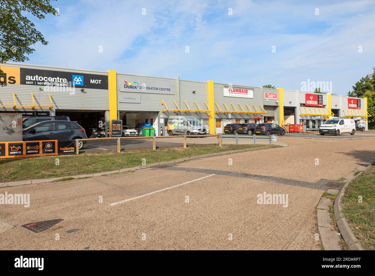 Broad Oak Trading Estate on Broad Oak Road, Canterbury Stock Photo Alamy