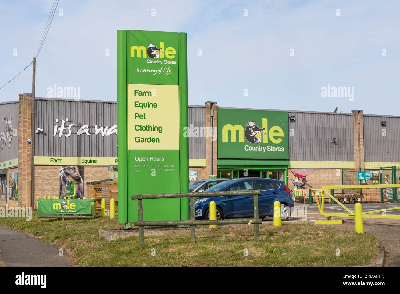 Mole Country Stores on Broad Oak Road, Canterbury, Kent Stock Photo Alamy