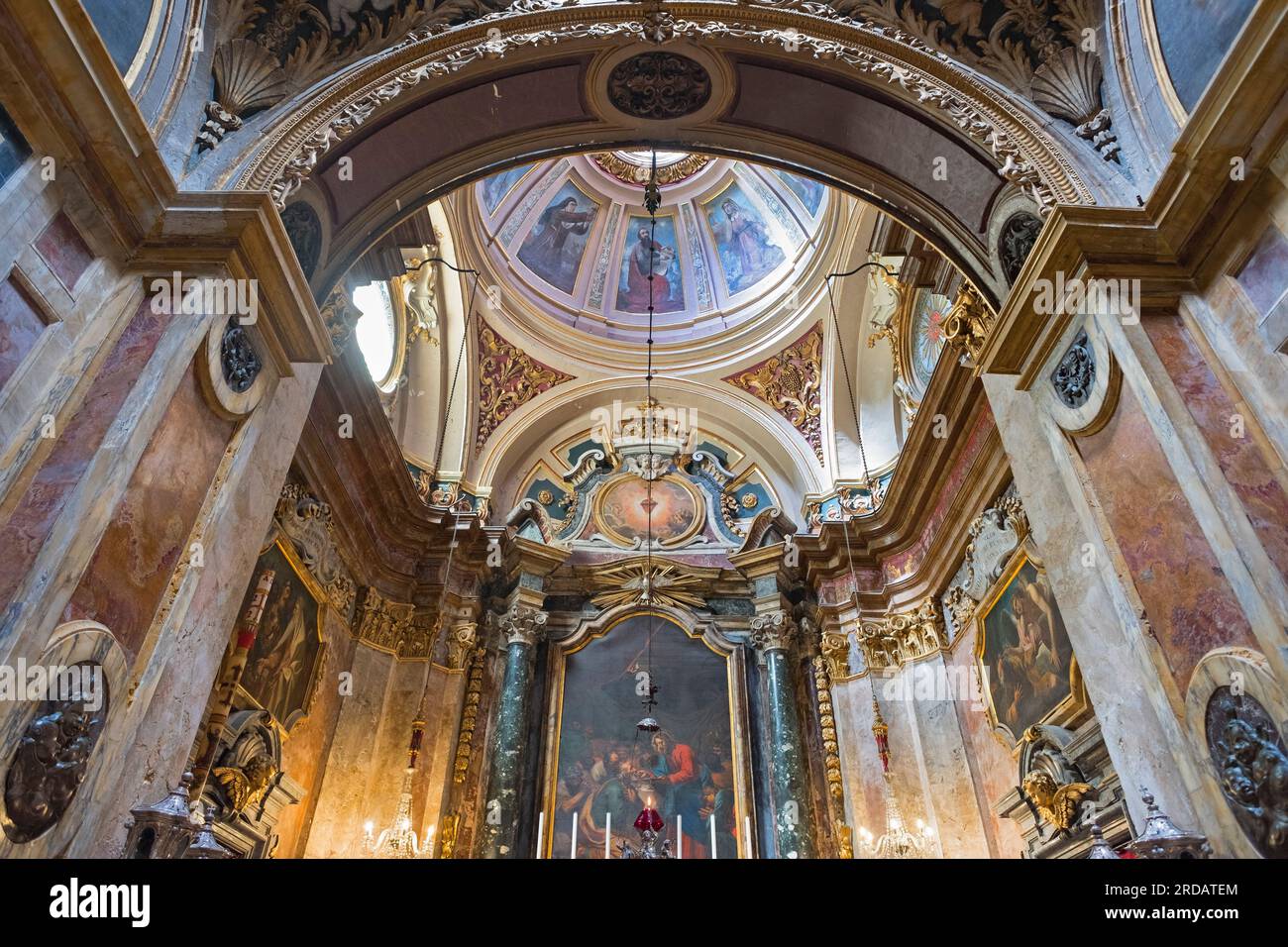 St Paul's Shipwreck Church Valletta Malta Stock Photo