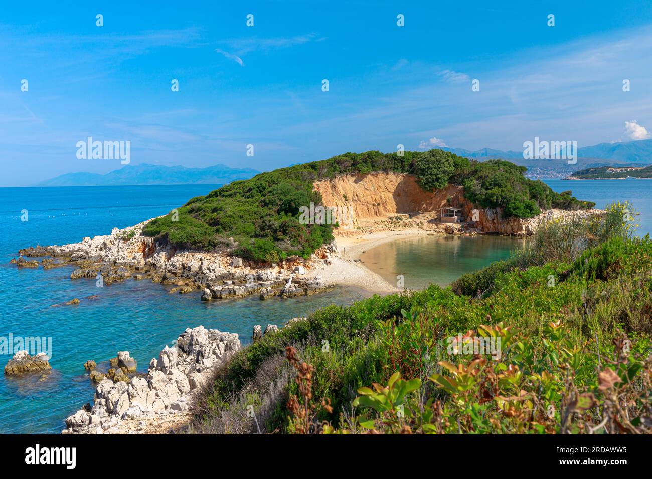 in Ksamil islands of Albania, You can rent a boat to explore the