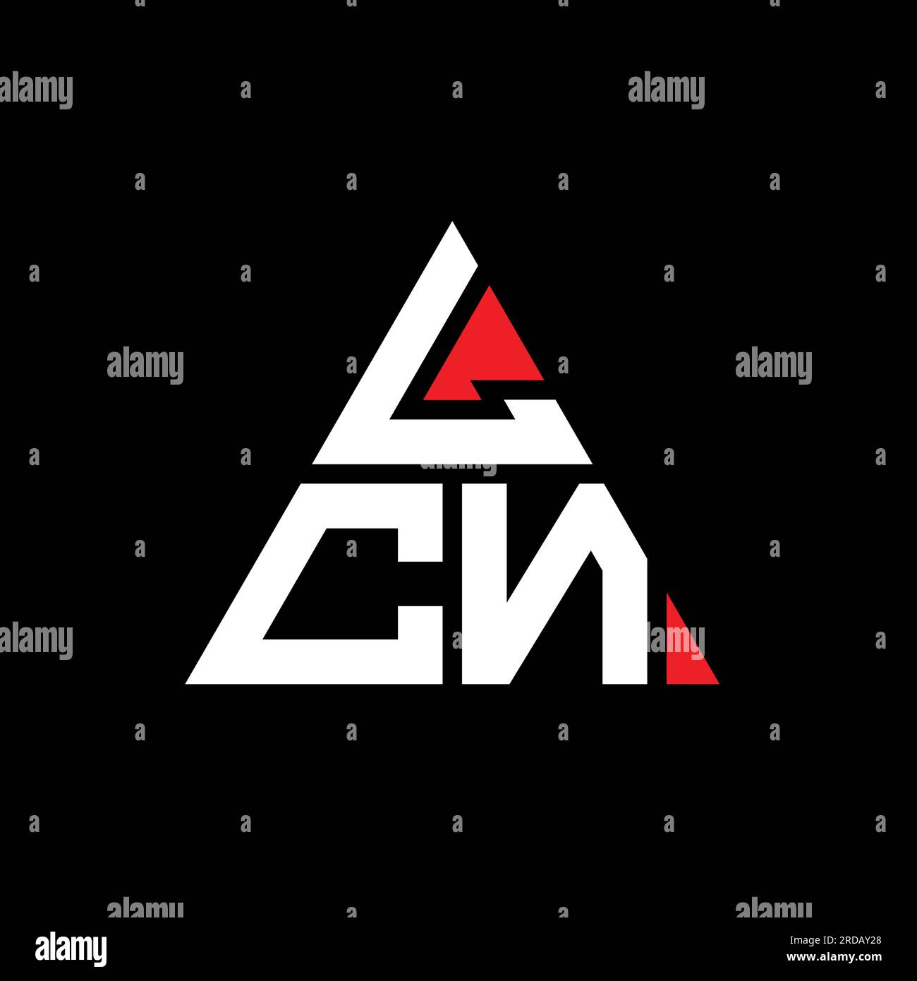 LCN triangle letter logo design with triangle shape. LCN triangle logo