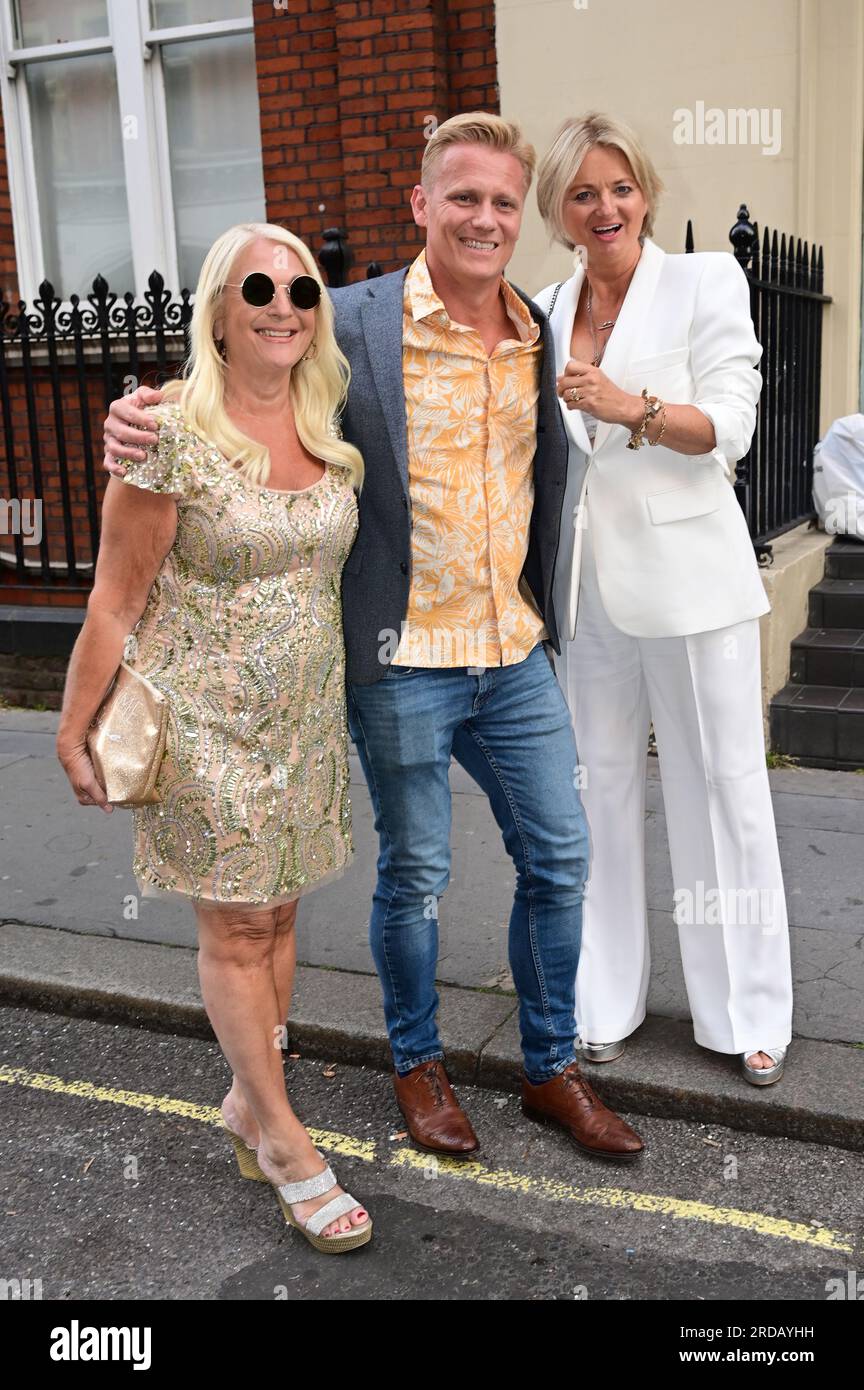 Vanessa Feltz (L) attends The ITV Summer party, The Mandrake Hotel, London, UK. on the 19 July 2023. Credit: See Li/Picture Capital/Alamy Live News Stock Photo