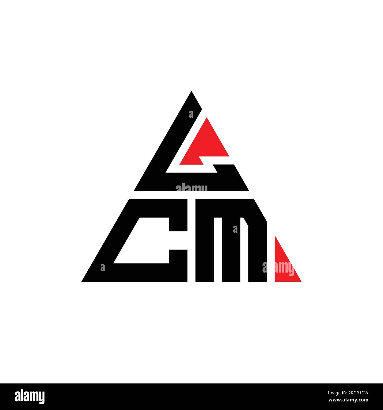 LCM triangle letter logo design with triangle shape. LCM triangle logo ...