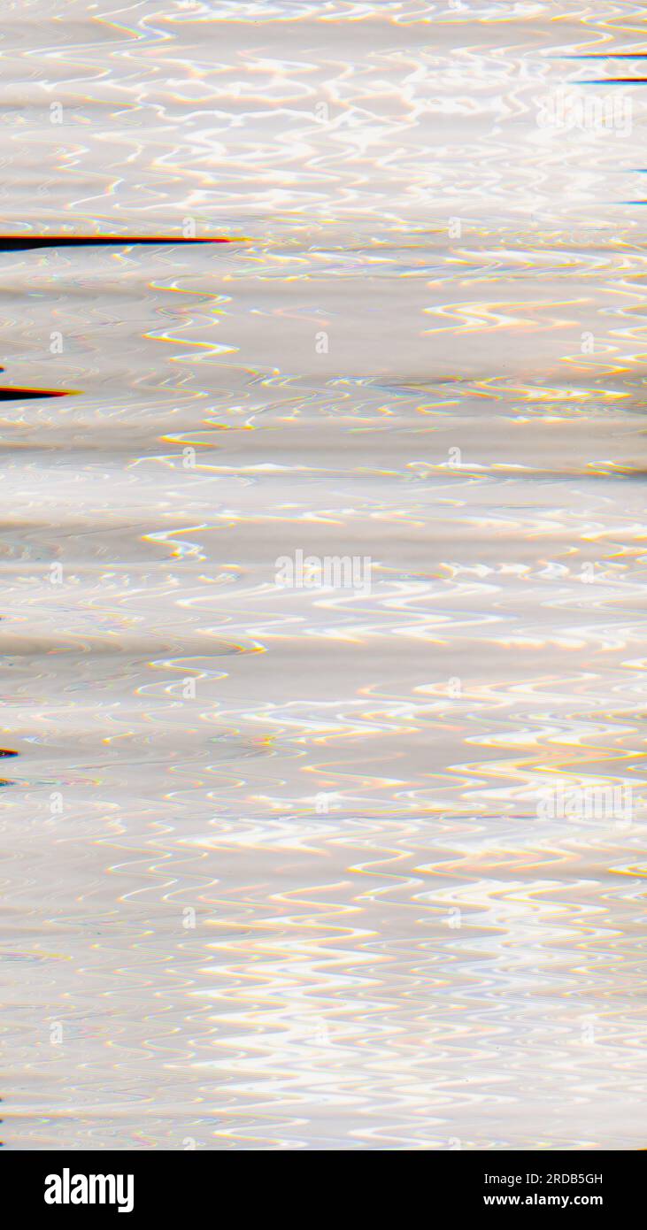 Glitch reflection distortion glow static error Stock Photo - Alamy