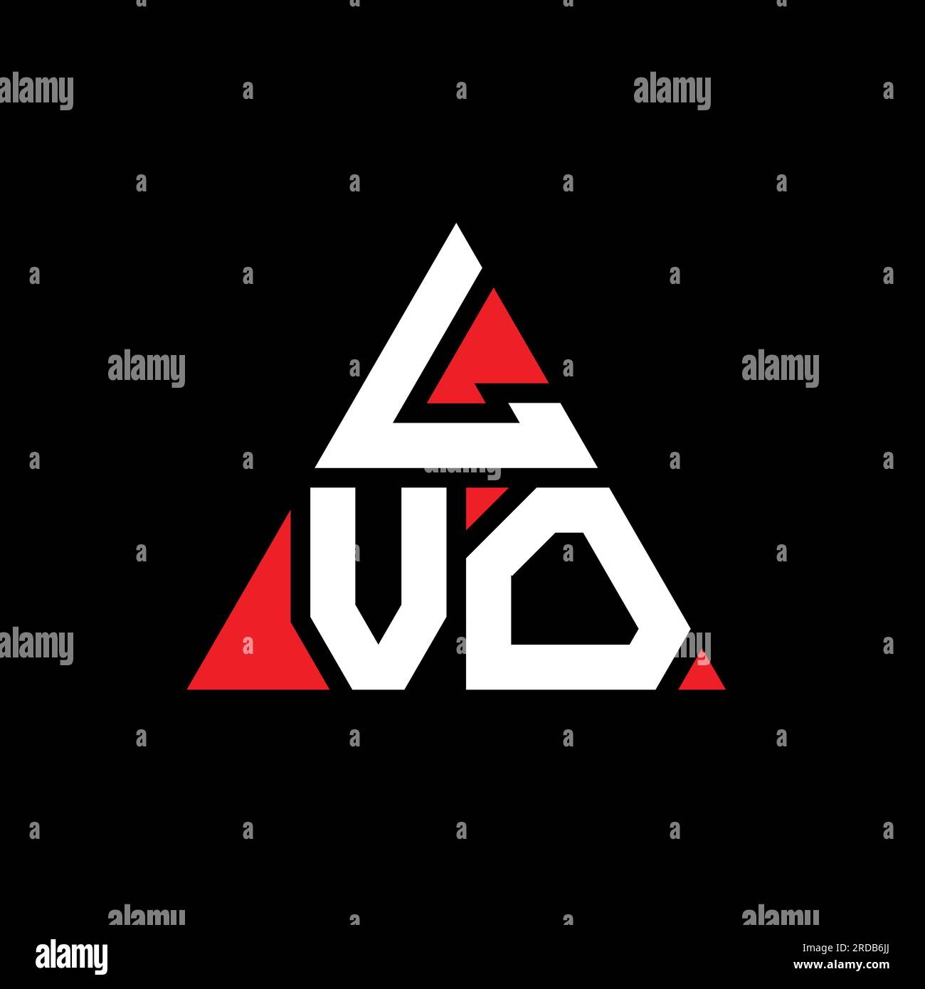 Lvo LVO triangle letter logo design with triangle shape. LVO triangle logo ...