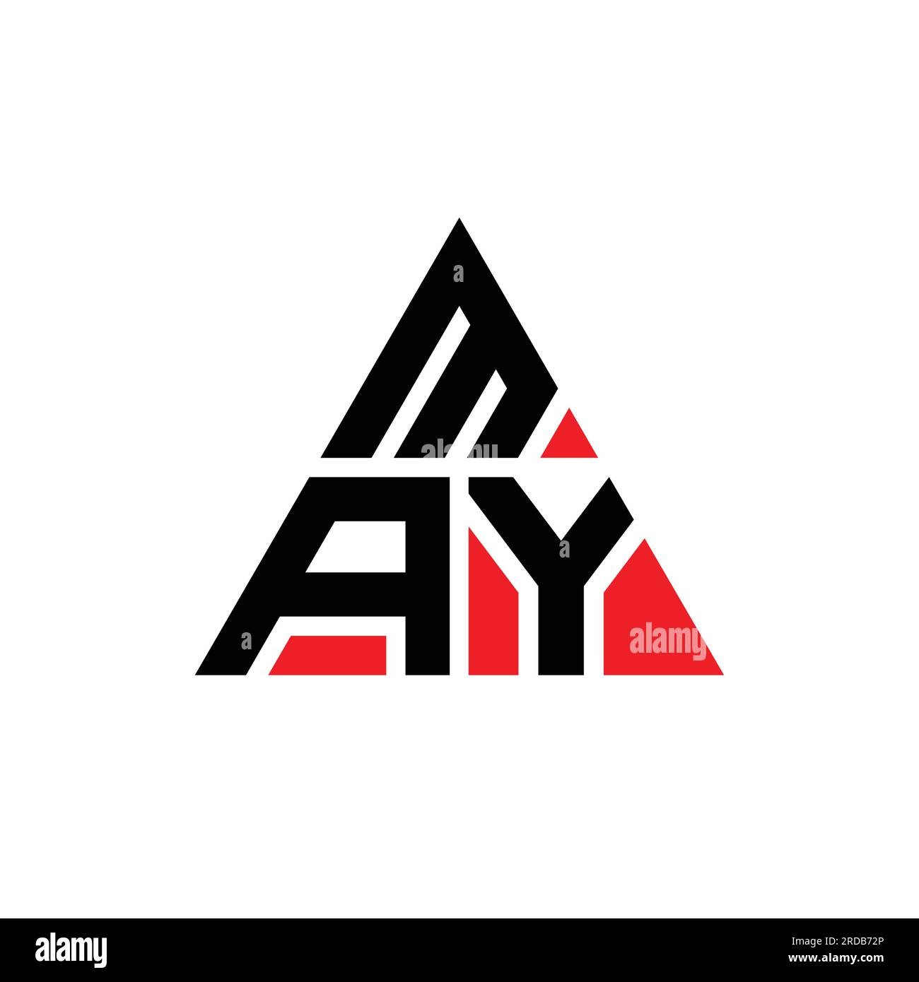 May Triangle Letter Logo Design With Triangle Shape. May Triangle Logo 