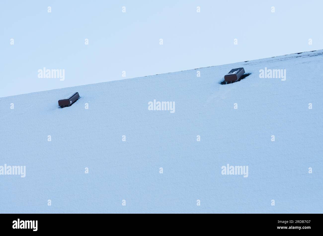 Roof vents to vent air outside. Passage nodes through the coating. The