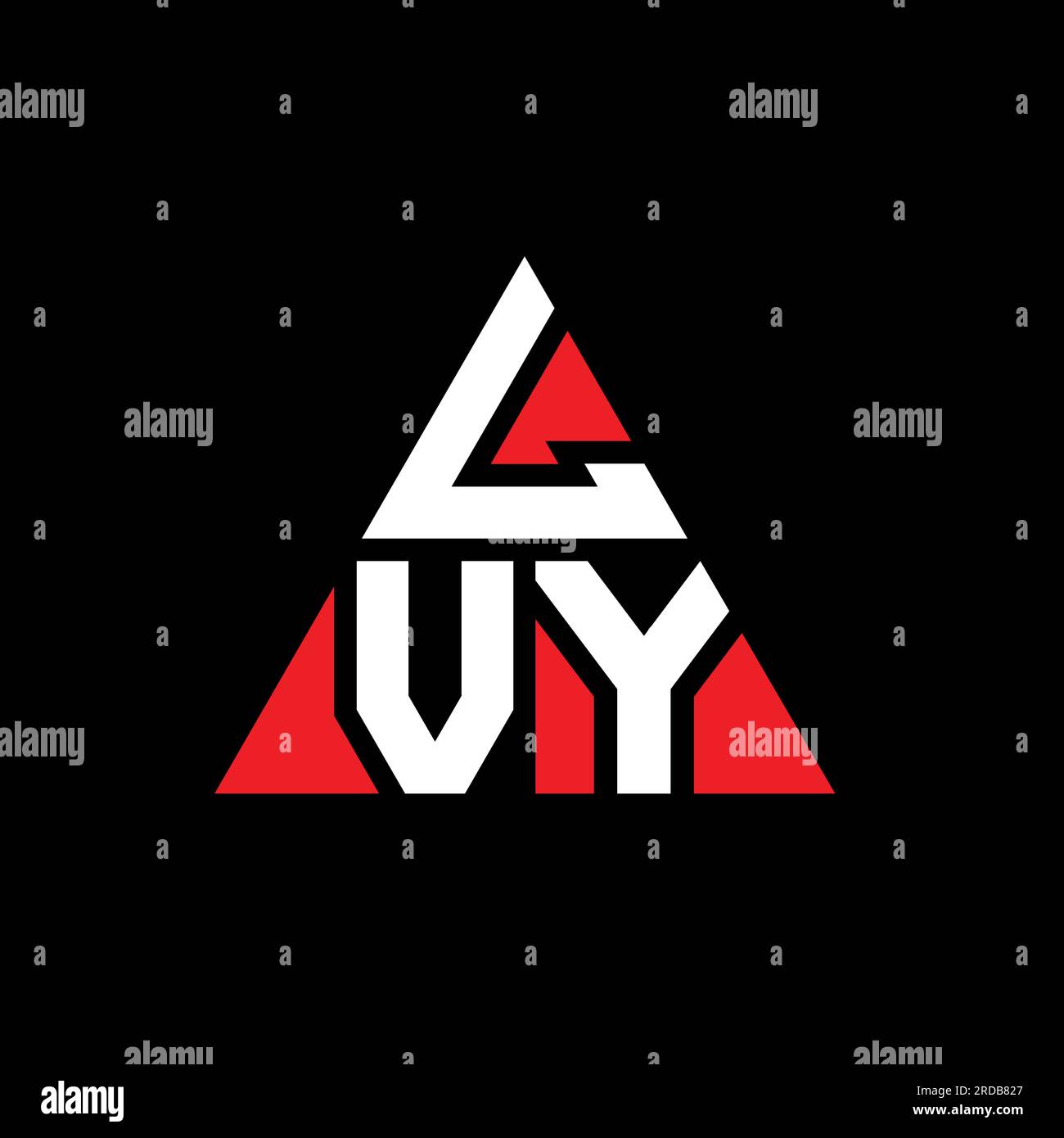 LVY triangle letter logo design with triangle shape. LVY triangle logo ...