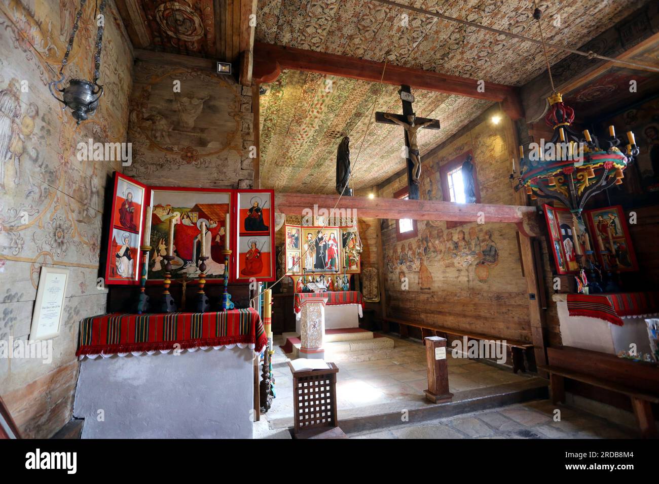 Lipnica Murowana. Malopolska. Poland. St. Leonard's 15th century gothic