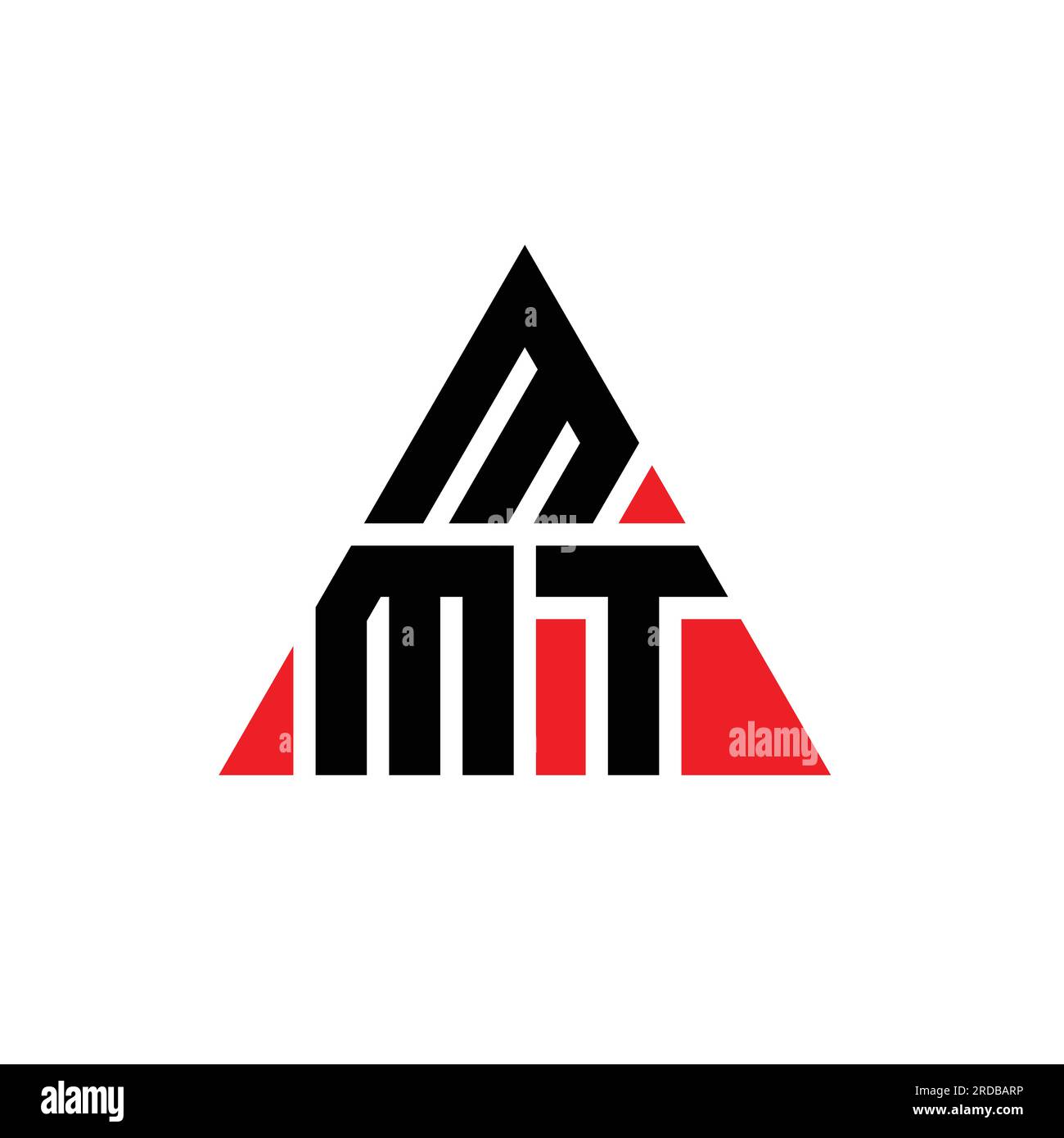 MMT triangle letter logo design with triangle shape. MMT triangle logo
