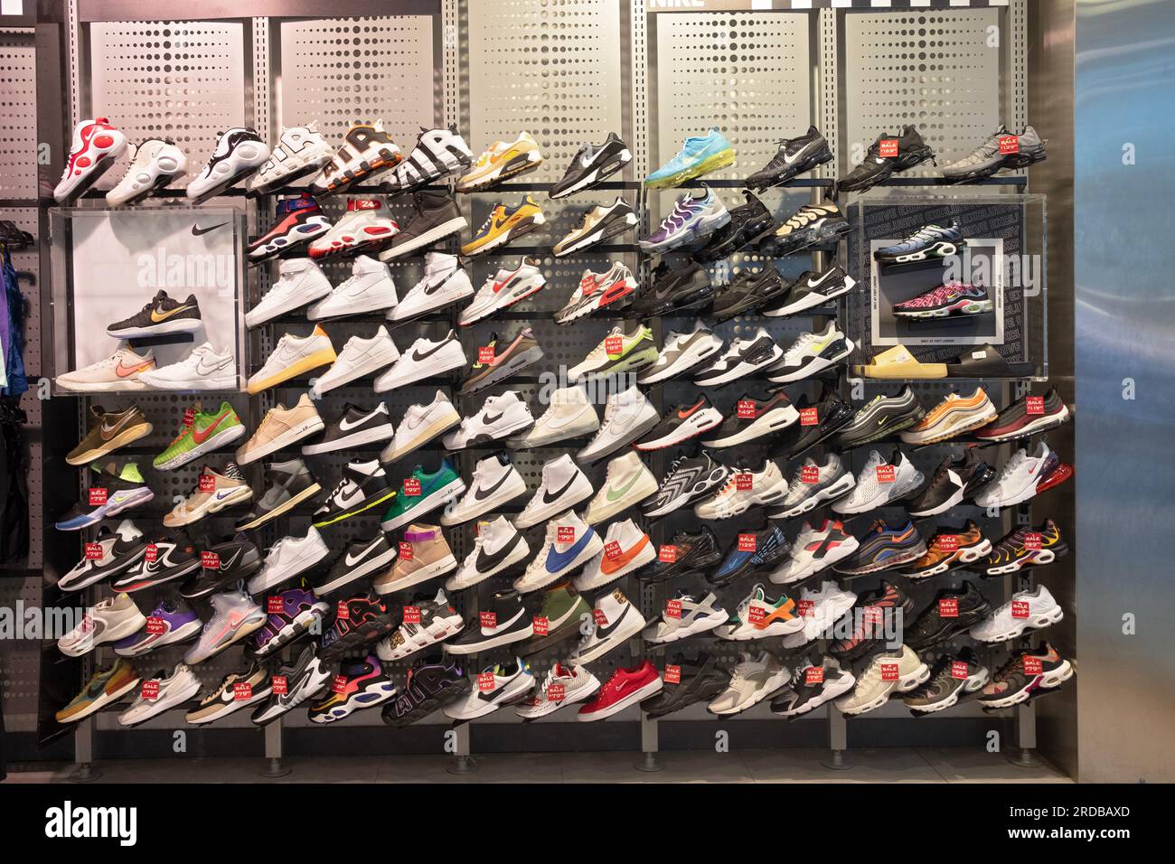 Nike shoes display hi-res stock photography and images - Alamy