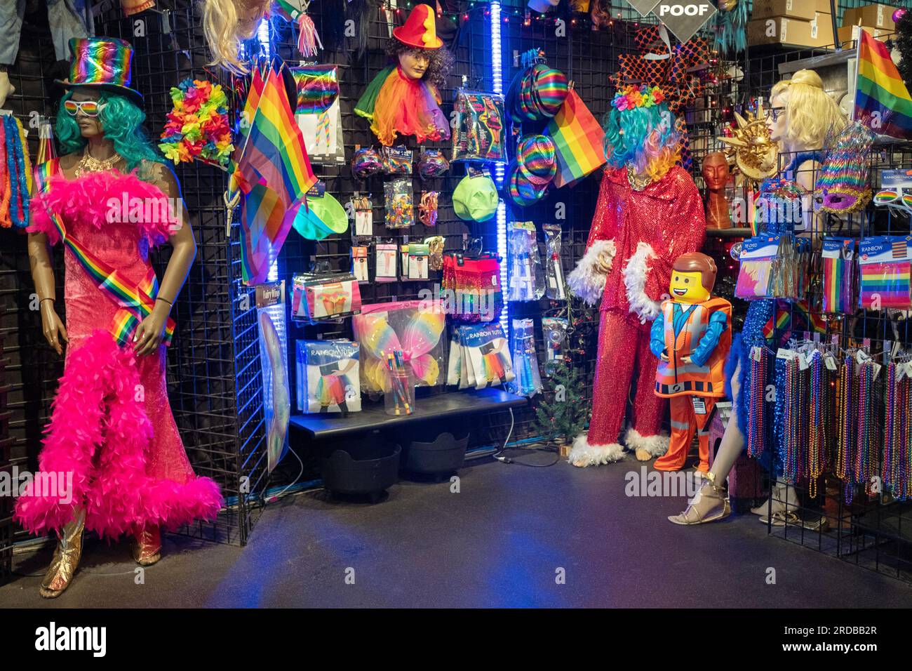 Objects to celebrate Pride Month at the recently reopened Halloween