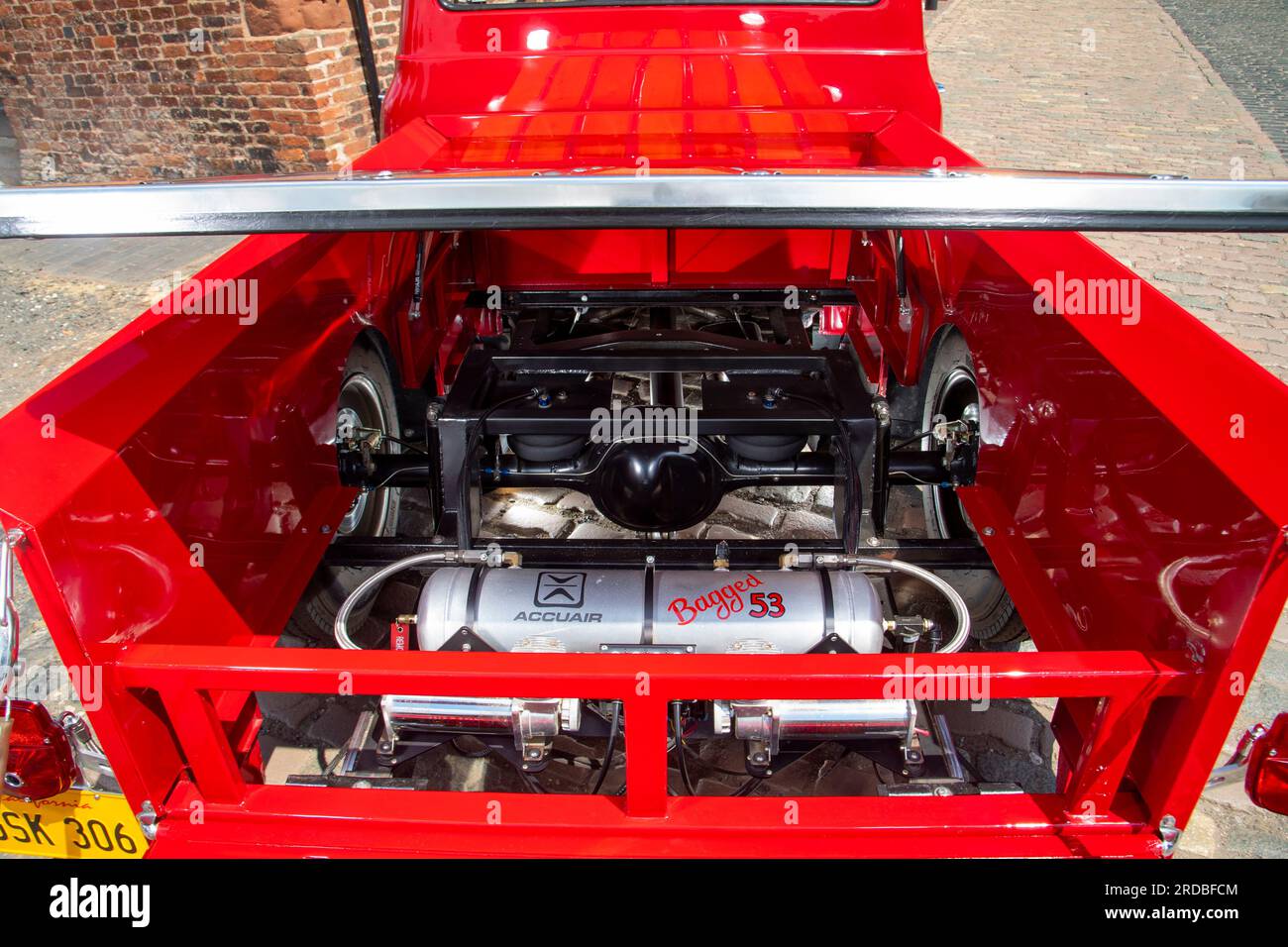 Custom modified 1953 Ford F100 tuck on air bags Stock Photo Alamy