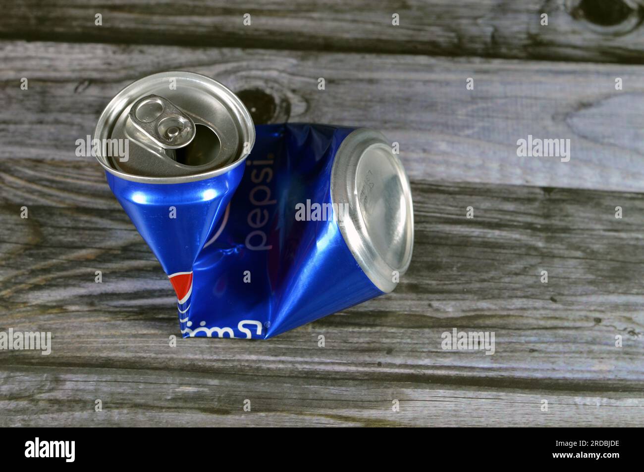 Crushed Pepsi Can