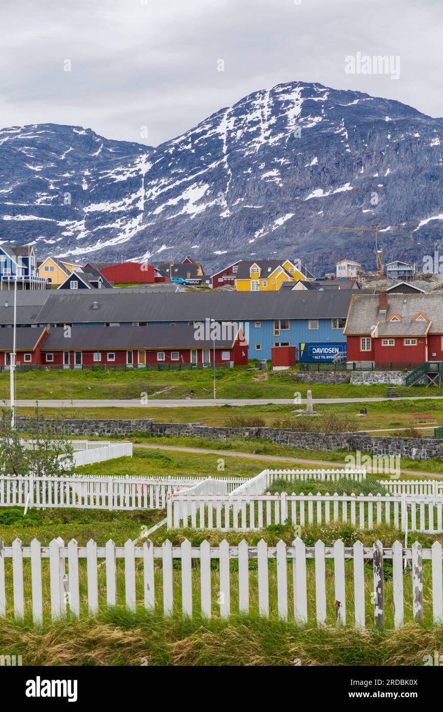 Houses at Nuuk, Greenland in July Stock Photo Alamy