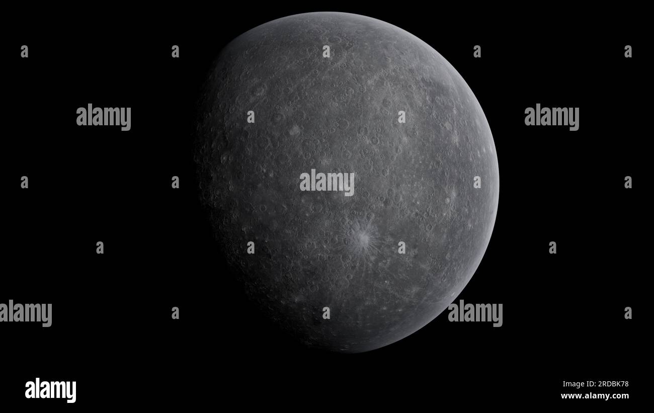 Planet Mercury - Solar System Stock Photo
