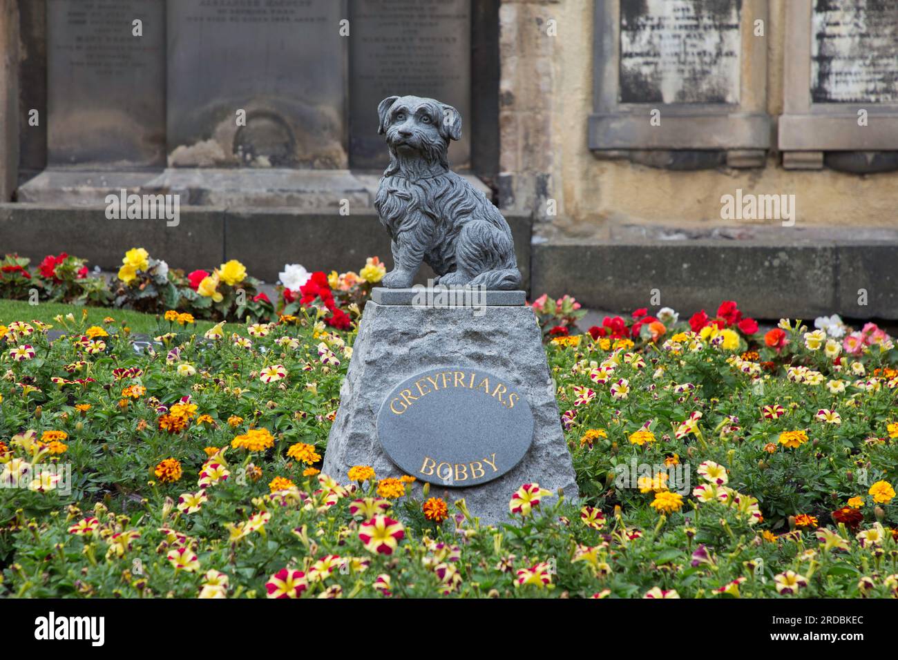 Grey Friars Bobby Statue Edinburgh Stock Photo