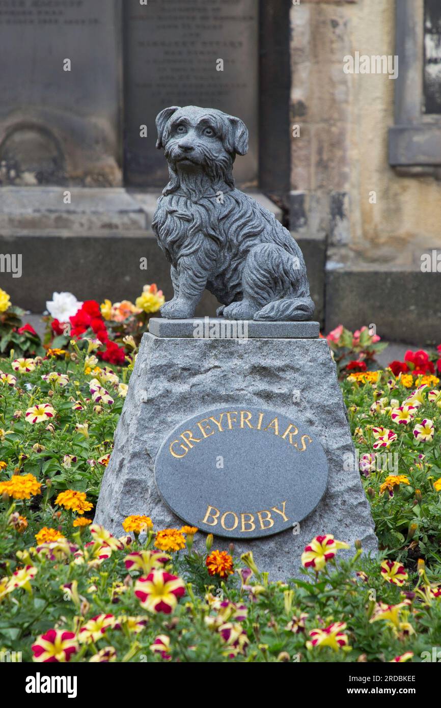 Grey Friars Bobby Statue Edinburgh Stock Photo