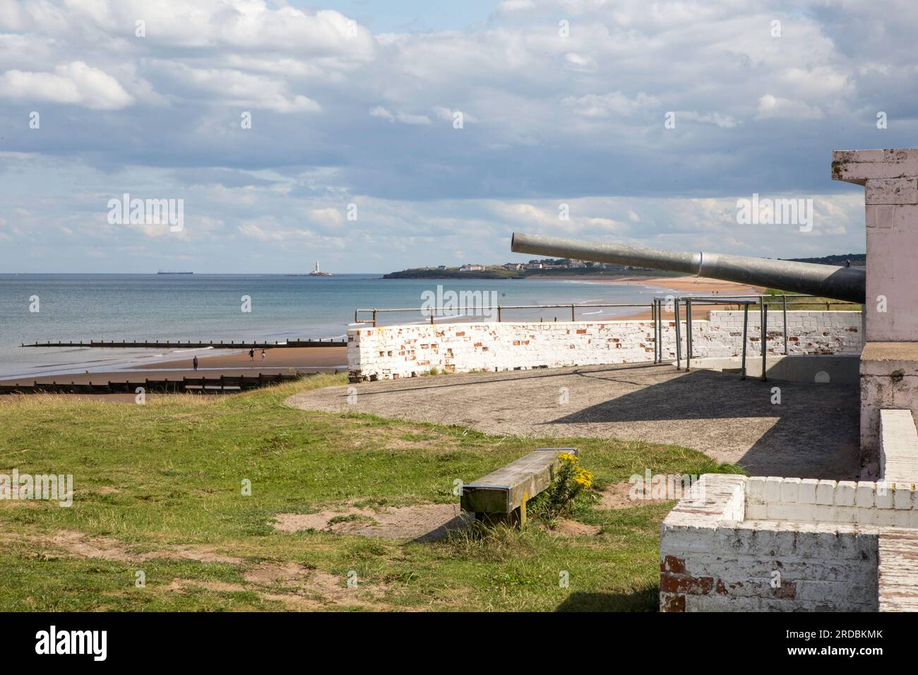 Blyth World War 2 beach defences looking towards St Marys Whitley Bay