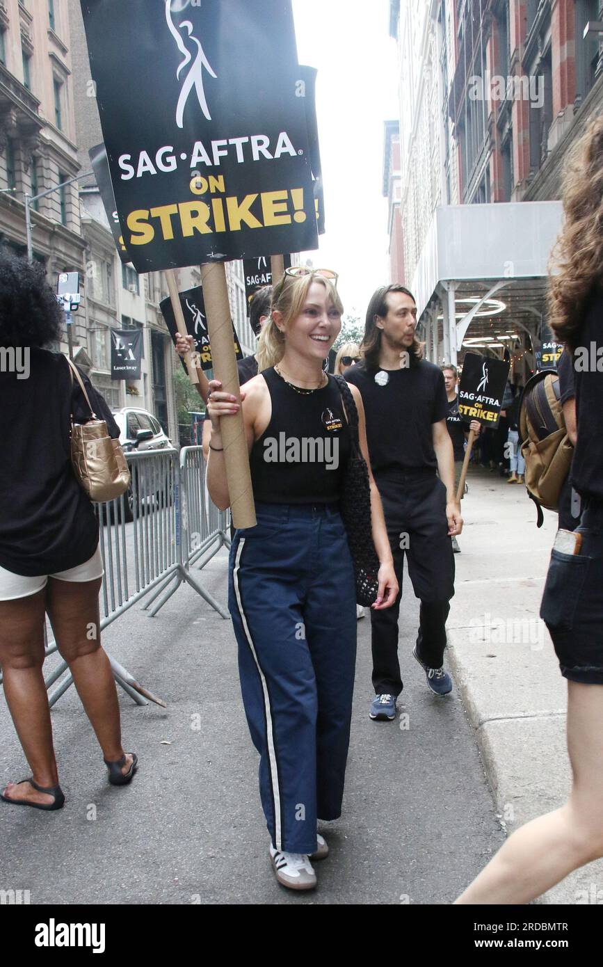 New York, NY, USA. 19th July, 2023. AnnaSophia Robb seen at the SAG