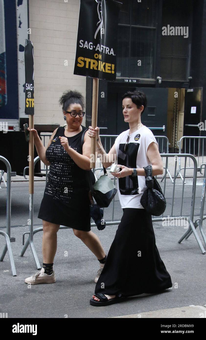 New York, NY, USA. 19th July, 2023. Jaimie Alexander seen at the SAG