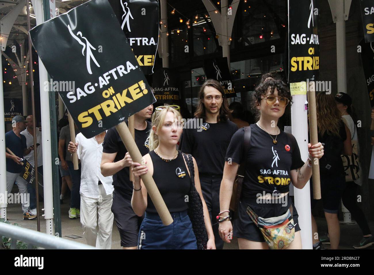 New York, NY, USA. 19th July, 2023. AnnaSophia Robb seen at the SAG