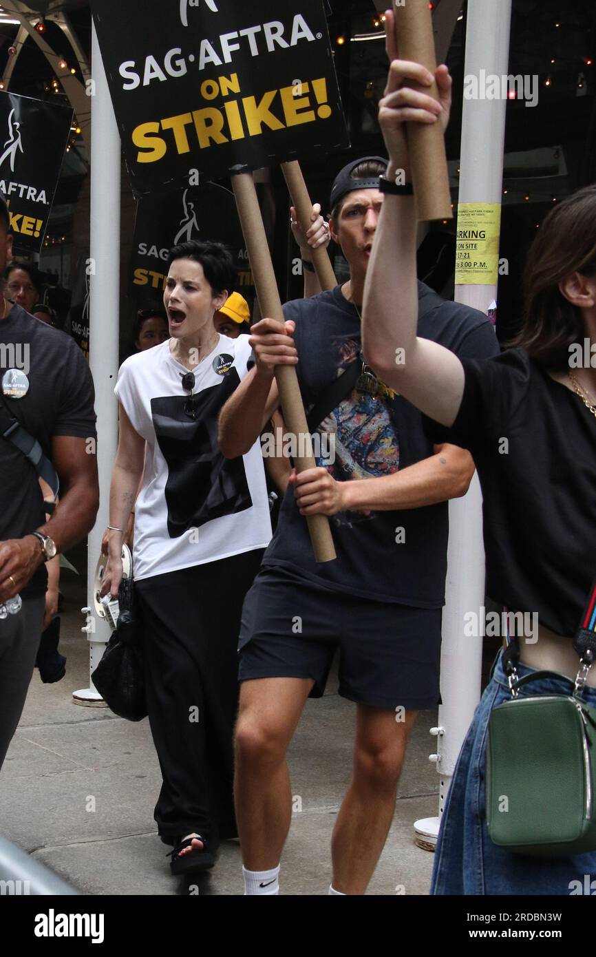 New York, NY, USA. 19th July, 2023. Jaimie Alexander seen at the SAG