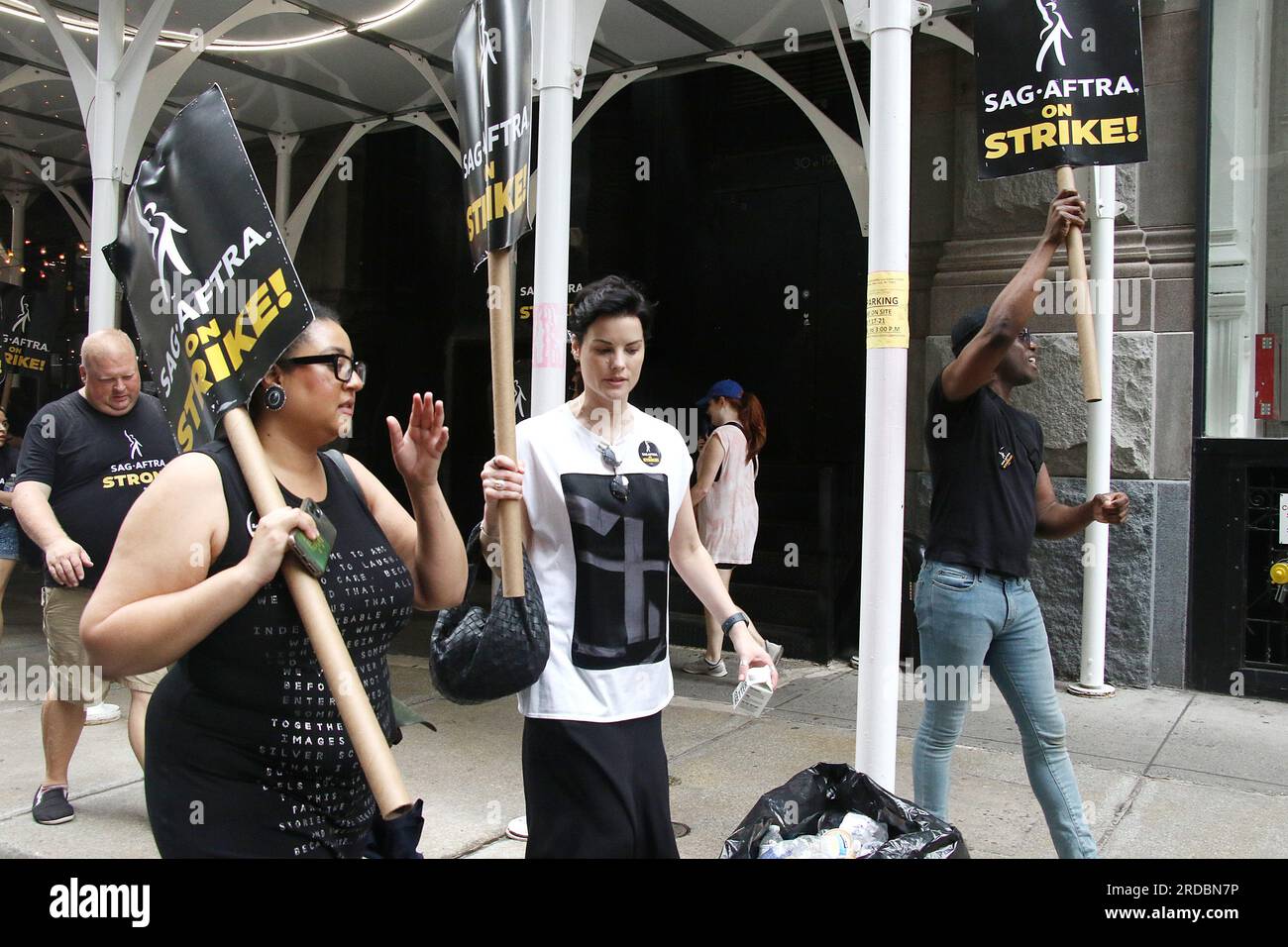 New York, NY, USA. 19th July, 2023. Jaimie Alexander seen at the SAG