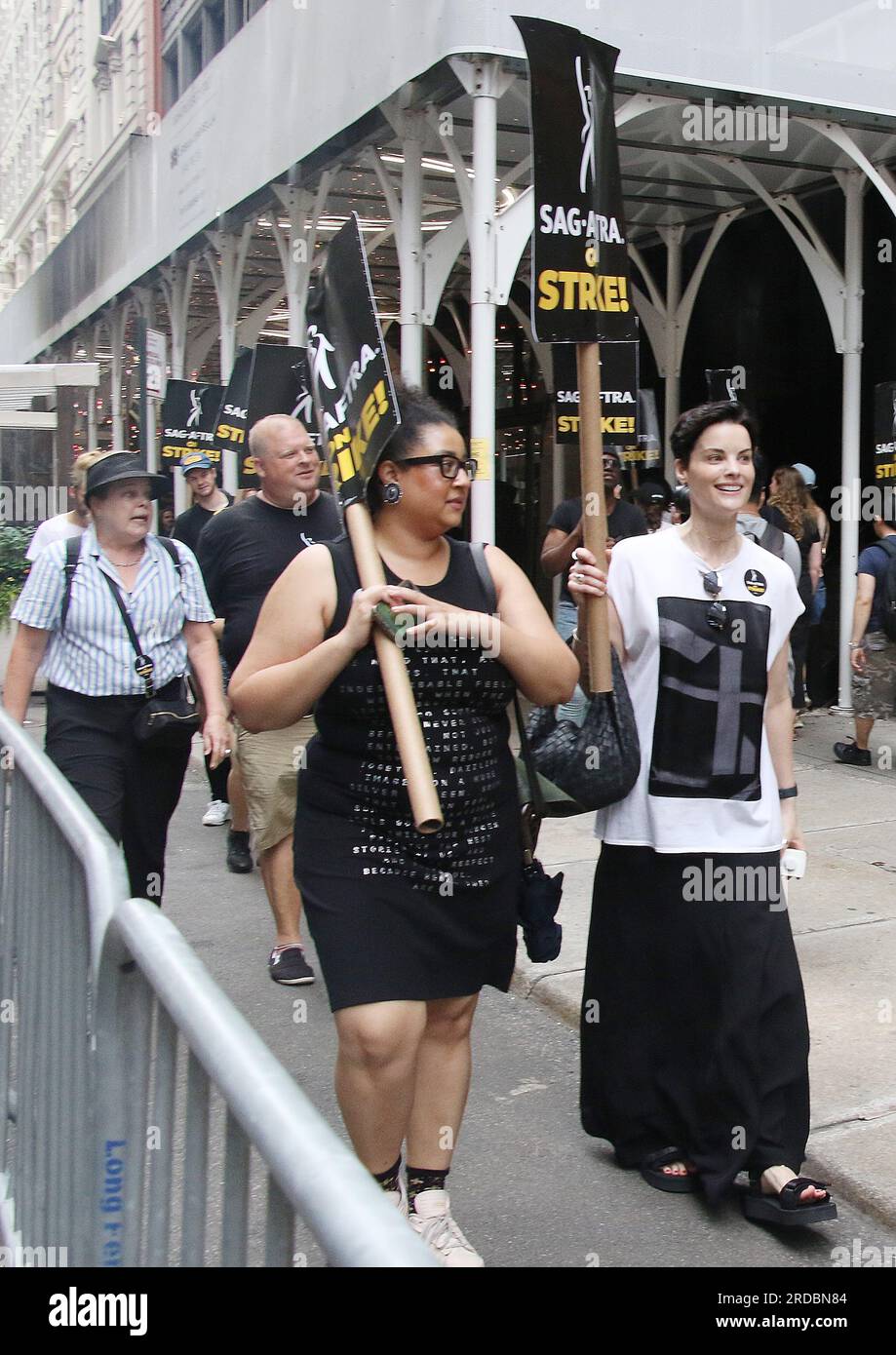 New York, NY, USA. 19th July, 2023. Jaimie Alexander seen at the SAG