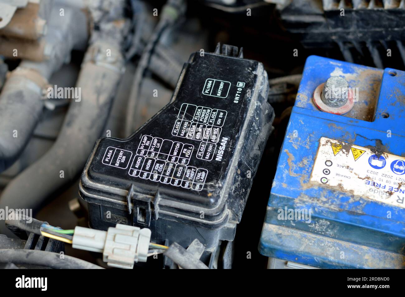 Cairo, Egypt, June 24 2023 maintenance of Nissan automobile car