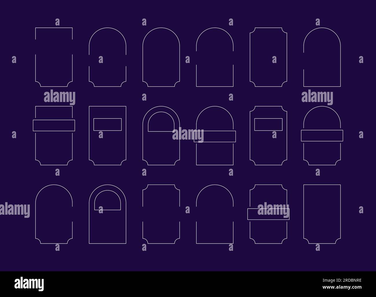 Collection of y2k aesthetic frames Stock Vector Image & Art Alamy